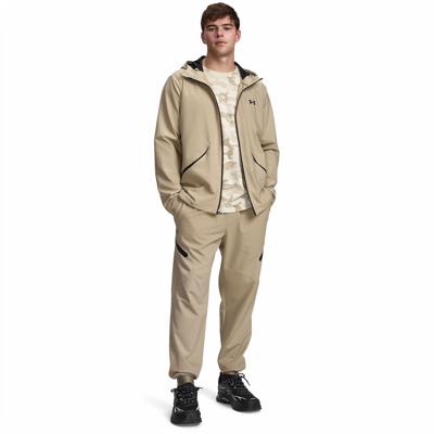 Under Armour Unstoppable Woven Trainingspak Full-Zip Beige Zwart