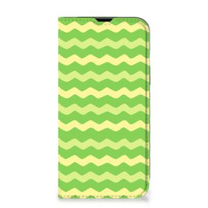 iPhone 14 Hoesje met Magneet Waves Green