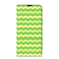 iPhone 14 Hoesje met Magneet Waves Green - thumbnail