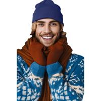 Wintermuts Beanie Yukon - kobalt blauw - heren/dames - sterk/zacht/licht gebreid 100% Acryl