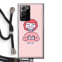 Hartje: Samsung Galaxy Note 20 Ultra / Note 20 Ultra 5G Transparant Hoesje met koord