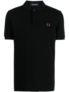 Fred Perry polo en coton à broderies - Noir