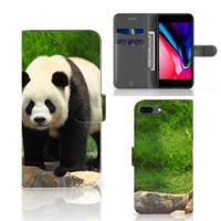 Apple iPhone 7 Plus | 8 Plus | Telefoonhoesje | Met pasjeshouder | Panda