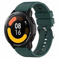 Siliconen sportband - Donkergroen - Xiaomi Mi Watch / Xiaomi Watch 2 / Xiaomi Watch S1 / S2 / S3 / S4