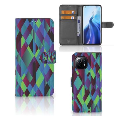 Xiaomi Mi 11 | Book Case | Abstract Green Blue