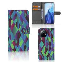 Xiaomi Mi 11 | Book Case | Abstract Green Blue