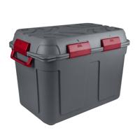Sunware outdoor/tuin opberg box - waterdicht - antraciet - 160 liter - 55 x 79 x 55 cm - kunststof