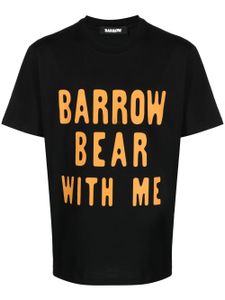 BARROW t-shirt en coton à imprimé graphique - Noir