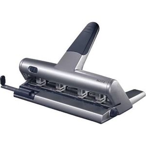 Leitz Meervoudige perforator 5114-00-84 Aantal bladen (max.): 30 vel (80 g/m²) Aantal gaten: 4 Zilver 1 stuk(s)