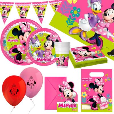 Set feestartikelen Minnie Mouse 66 Onderdelen