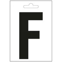 Nautic letter F zwart 100 mm.