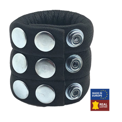 Red Leather Verstelbare Leren Ballstretcher 190 gr - Zwart