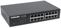 Intellinet 561068 netwerk-switch Unmanaged L2 Gigabit Ethernet (10/100/1000) 1U Zwart - thumbnail