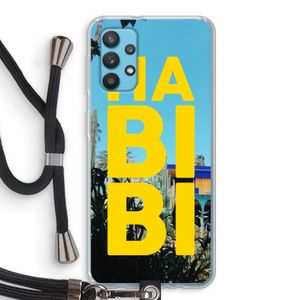 Habibi Majorelle : Samsung Galaxy A32 4G Transparant Hoesje met koord