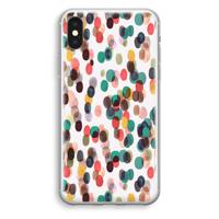 Tropical Dots: iPhone XS Transparant Hoesje