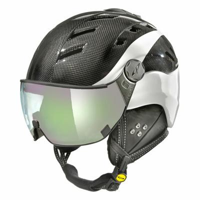 CP Camurai Carbon zwart-wit skihelm - meekleurend vizier - kies uit 4 soorten !