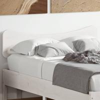 Hoofdbord 120 cm massief grenenhout wit - thumbnail