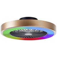 Brilliant G60060/86 Slimline LED-plafondlamp met ventilator LED-module 40 W Zwart, Goud