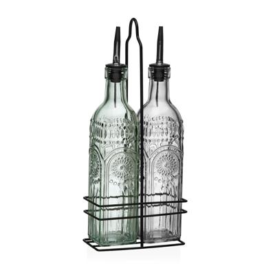 Olie en azijnset Versa Metaal Glas 500 ml 7,2 X 32,5 X 13,7 CM