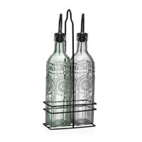 Olie en azijnset Versa Metaal Glas 500 ml 7,2 X 32,5 X 13,7 CM