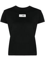 MM6 Maison Margiela t-shirt en coton à motif signature - Noir