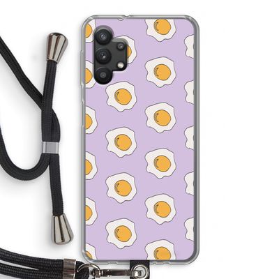 Bacon to my eggs #1: Samsung Galaxy A32 5G Transparant Hoesje met koord