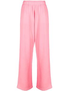 Mainless pantalon en coton à effet usé - Rose