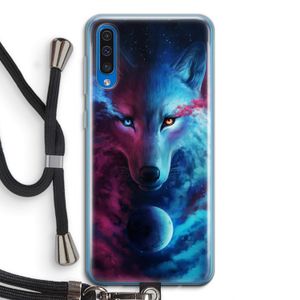 Where Light And Dark Meet: Samsung Galaxy A50 Transparant Hoesje met koord