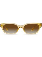 Linda Farrow X Magda Butrym X Magda Butrym rectangle-frame sunglasses - Jaune