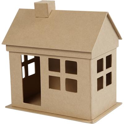 Creativ Company Huis, h: 23 cm, d: 14,5 cm, l: 22,5 cm, 1 stuk