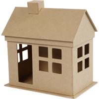 Creativ Company Huis, h: 23 cm, d: 14,5 cm, l: 22,5 cm, 1 stuk