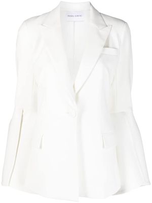 Prabal Gurung blazer à manches fendues - Blanc