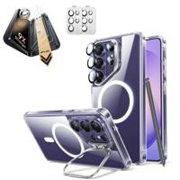 Galaxy S26 Ultra Bundle Classic Hybrid Magnetic Case (Stash Stand) and Armorite® Pro Screen Protector - Clear
