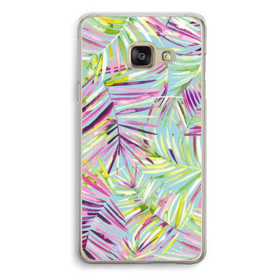 Tropical Palms Blue: Samsung A3 (2017) Transparant Hoesje