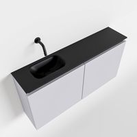 Toiletmeubel Mondiaz Ture | 100 cm | Meubelkleur Cale | Eden wastafel Urban Links | Zonder kraangat