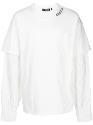 Mostly Heard Rarely Seen t-shirt à effet froissé - Blanc