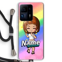 Chibi Maker vrouw: Xiaomi Mi Mix 4 Transparant Hoesje met koord