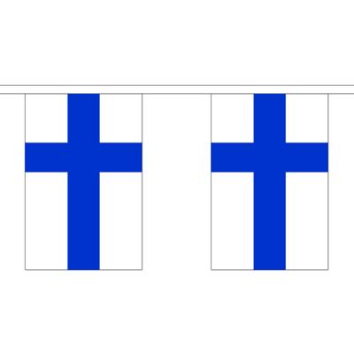 Finland vlaggenlijn van stof 3 m