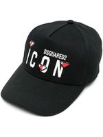 DSQUARED2 casquette à détail appliqué - Noir