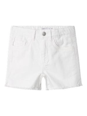 Name it zomer short meisjes - wit - NkfRose - mom fit