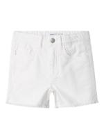 Name it zomer short meisjes - wit - NkfRose - mom fit