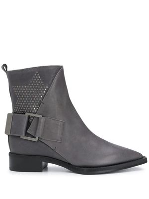 Lorena Antoniazzi bottines à bout pointu - Gris