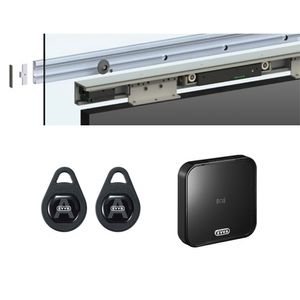 JNF Linear Polaris automatische schuifrail set 2000 mm Airkey wandlezer inbouw