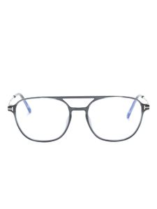 TOM FORD Eyewear lunettes de vue à monture pilote - Bleu