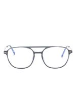 TOM FORD Eyewear lunettes de vue à monture pilote - Bleu