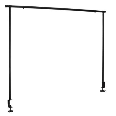 Tafelklem - zwart - staal - verstelbaar - 200 x 4 x 106 cm - tafel decoratie beugel
