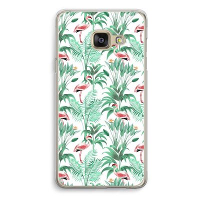Flamingo bladeren: Samsung A3 (2017) Transparant Hoesje
