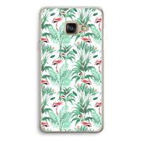 Flamingo bladeren: Samsung A3 (2017) Transparant Hoesje