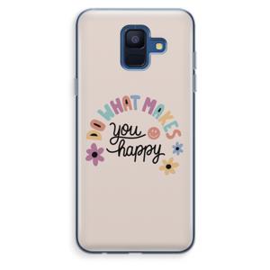 Happy days: Samsung Galaxy A6 (2018) Transparant Hoesje