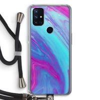 Zweverige regenboog: OnePlus Nord N10 5G Transparant Hoesje met koord